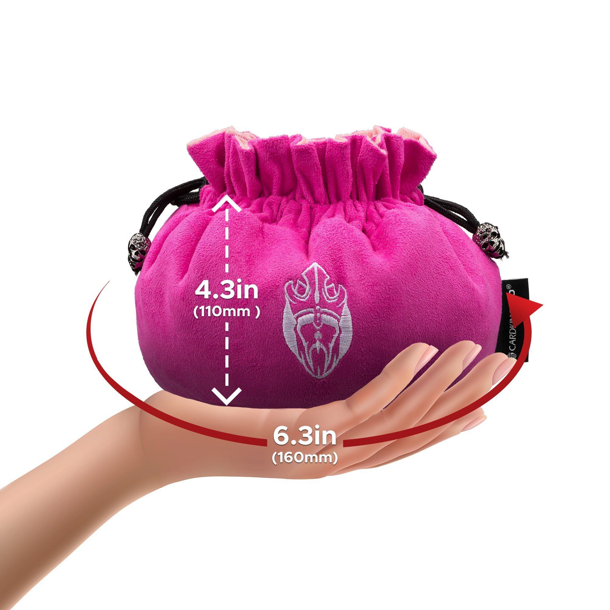Immense Dice Bags with 7 Pockets - Pink - Capacity 150+ Dice - Great for Dice Hoarders Immense Dice Bags with Pockets – Pink – Capacity 150+ Dice – Great for Dice Hoarders